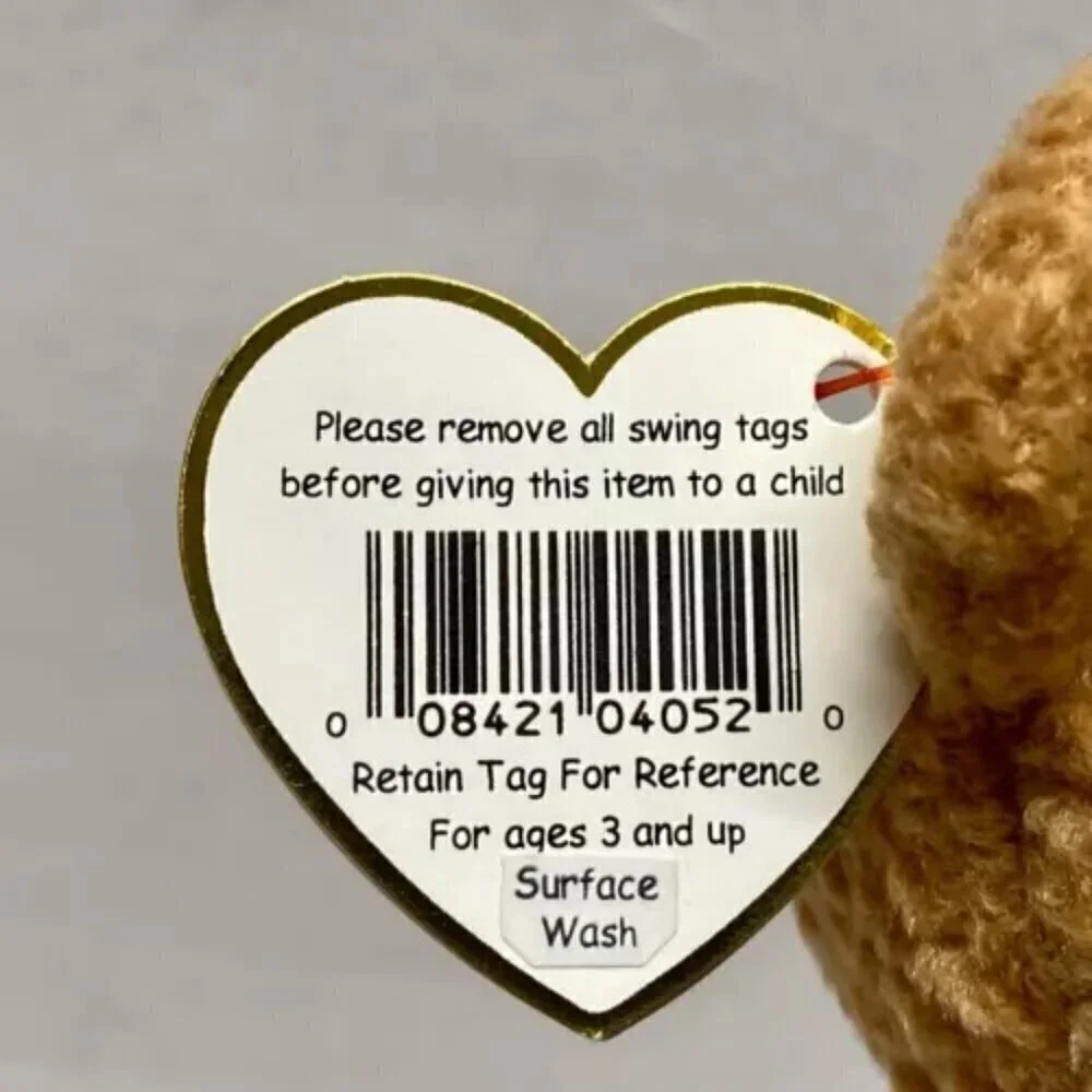 Ty Beanie Babies Curly The Bear Plush Toy - 4052‎